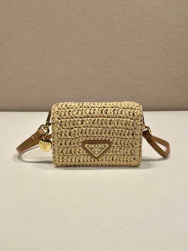 Prada original raffia mini shoulder bag 1MR024