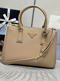 Prada original saffiano calfskin galleria large bag 1BA274 apricot