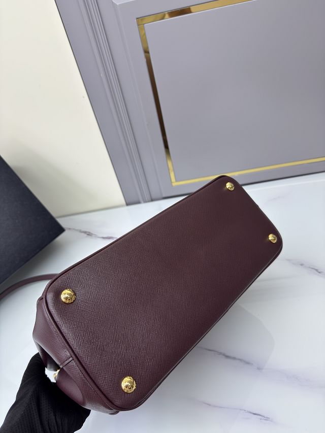 Prada original saffiano calfskin galleria large bag 1BA274 bordeaux