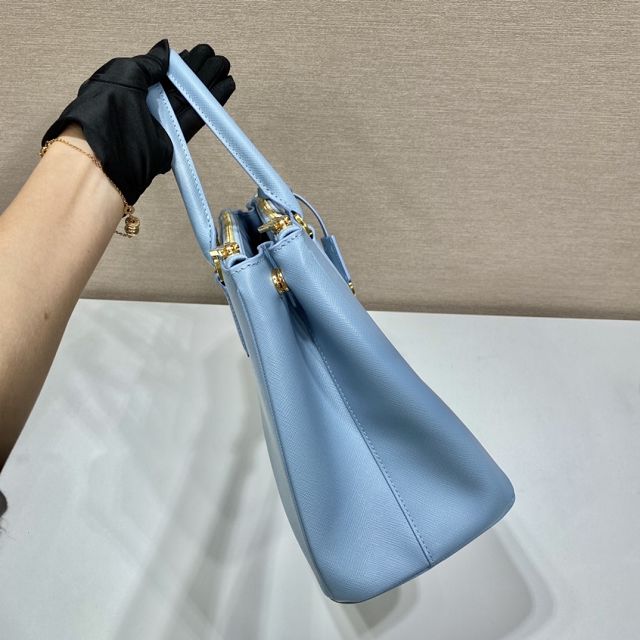 Prada original saffiano calfskin galleria large bag 1BA274 light blue