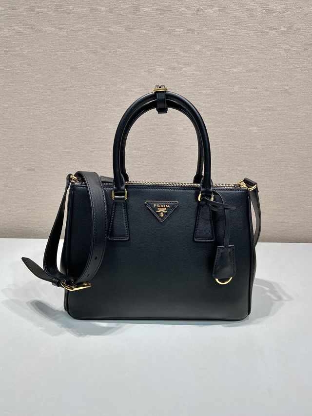 Prada original soft calfskin galleria medium bag 1BA863 black