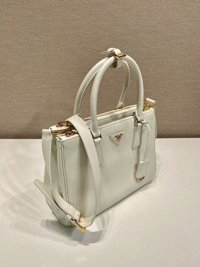 Prada original soft calfskin galleria medium bag 1BA863 white