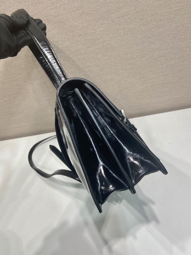 Prada original calfskin large handbag 1BN024 black
