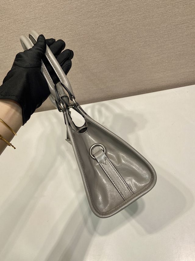 Prada original calfskin mini tote bag 1BG580 grey