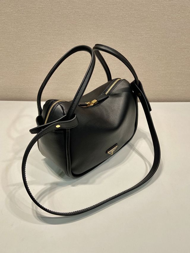 Prada original calfskin darling handbag 1BA451 black