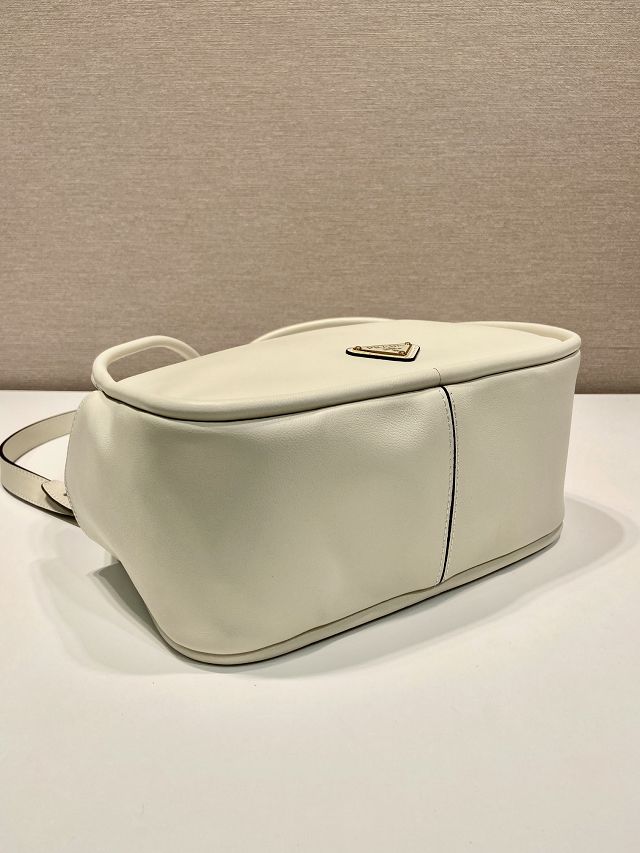 Prada original calfskin darling handbag 1BA451 white