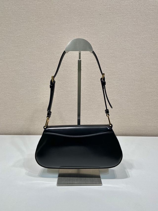 Prada original calfskin shoulder bag 1BD345 black