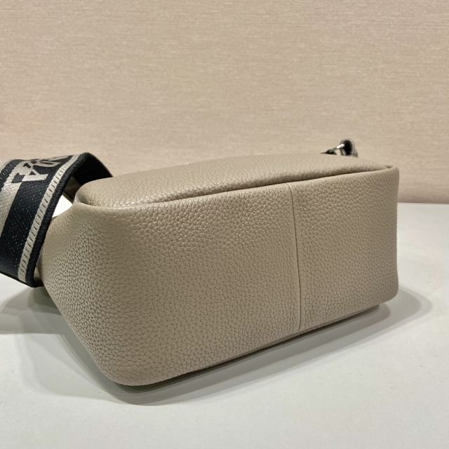 Prada original calfskin small tote bag 1BA362 grey