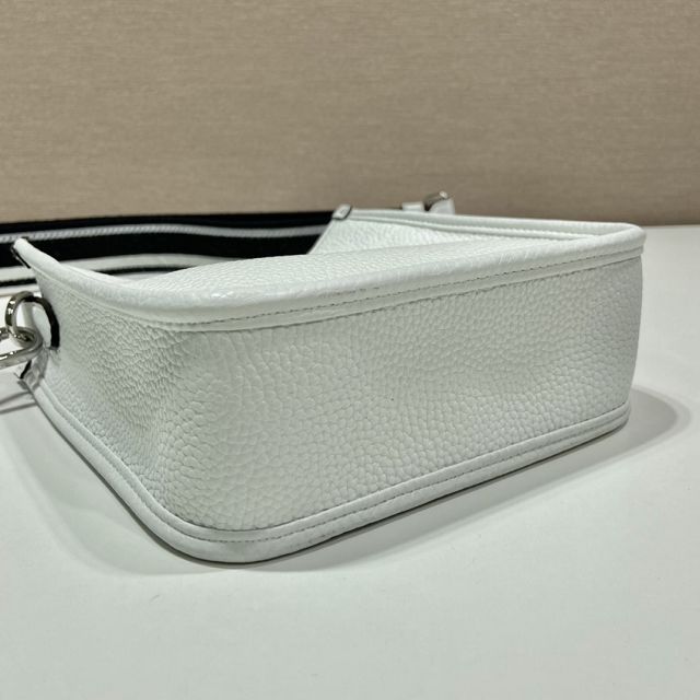 Prada original calfskin mini shoulder bag 1BH191 white
