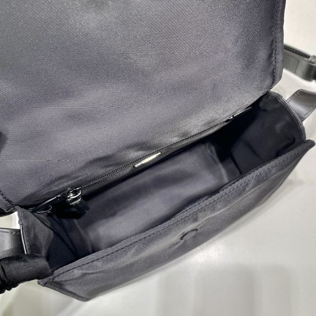 Prada original nylon traveller small shoulder bag 1BD258 black