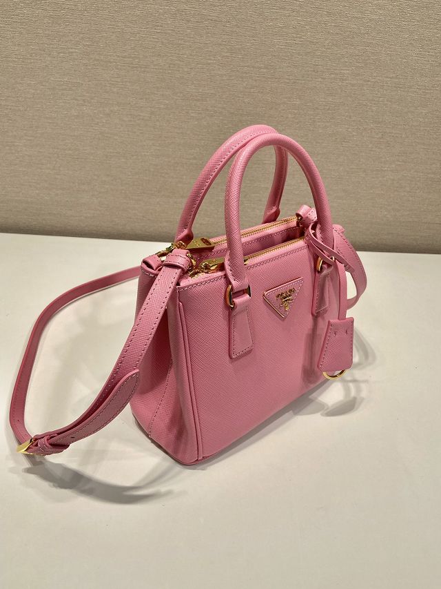 Prada original saffiano calfskin galleria mini bag 1BA906 pink