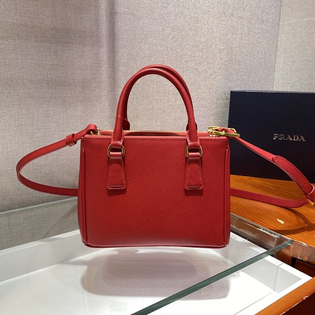 Prada original saffiano calfskin galleria mini bag 1BA906 red