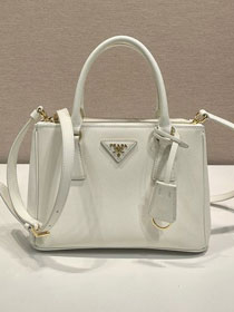 Prada original saffiano calfskin galleria small bag 1BA896 white