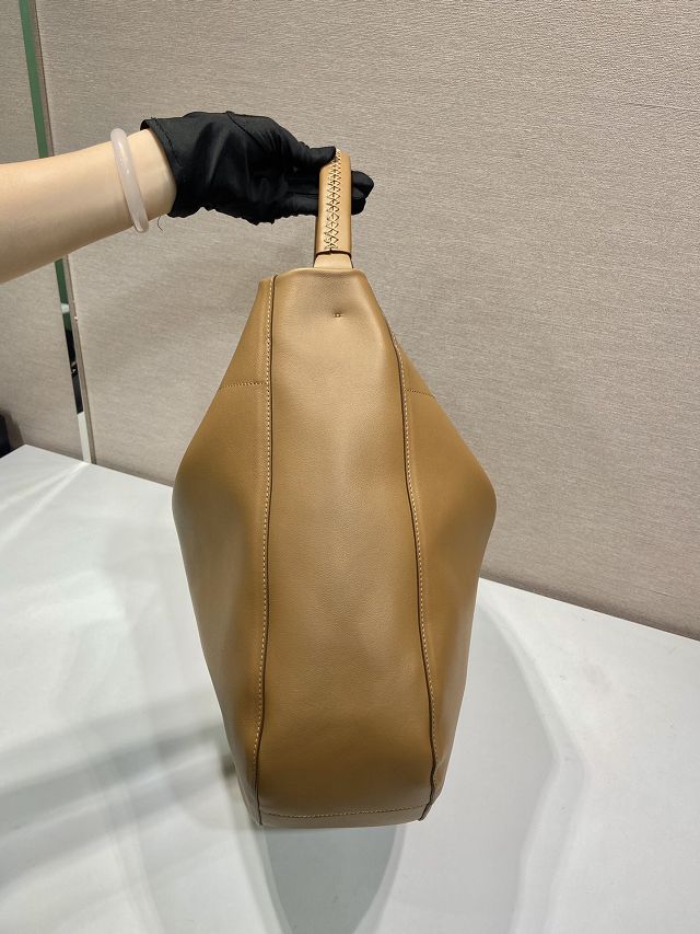 Prada original calfskin large tote bag 1BC219 caramel