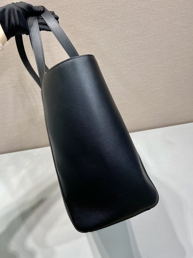 Prada original calfskin large tote bag 2VG123 black