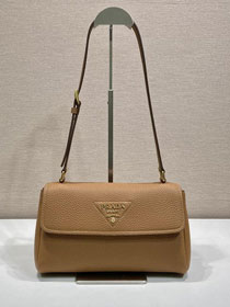 Prada original calfskin shoulder bag 1BN022 caramel
