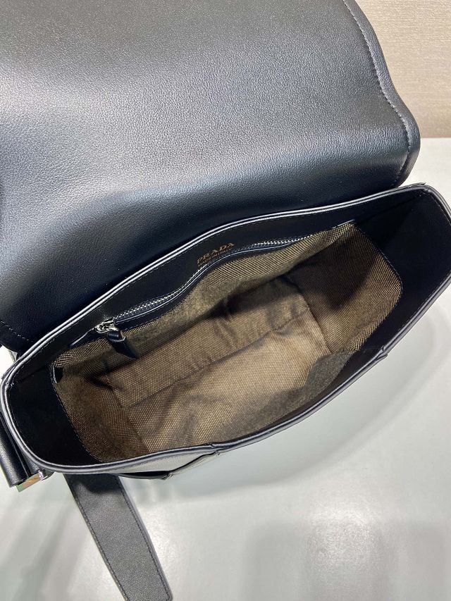 Prada original calfskin small shoulder bag 2VD069 black