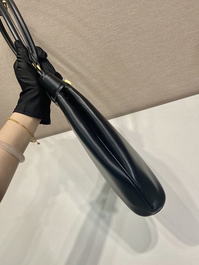 Prada original calfskin top handle bag 1BG567A black