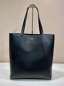 Prada original calfskin tote bag 2VG122 black