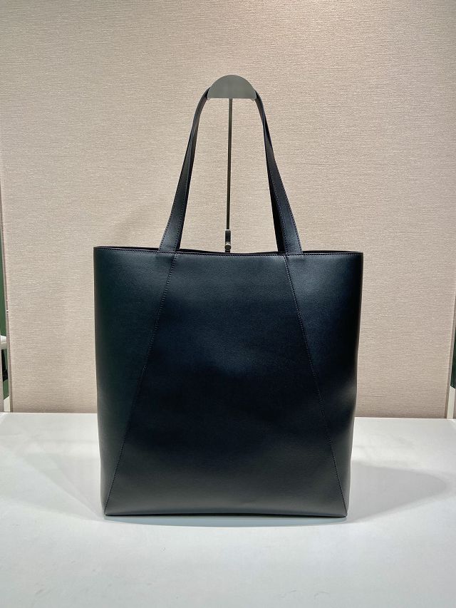 Prada original calfskin tote bag 2VG122 black