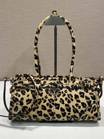 Prada original fabric bonnie medium tote bag 1BA426 beige