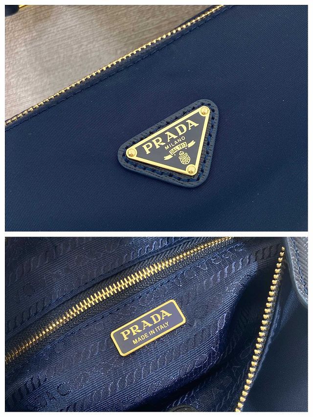 Prada original nylon pouch 1NE058 dark blue