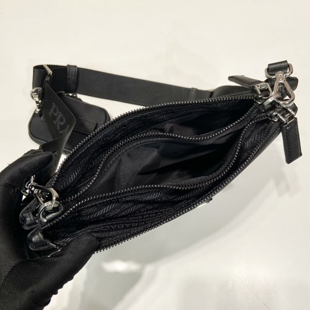 Prada original nylon shoulder bag 2VH120 black