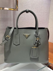 Prada original saffiano calfskin galleria large bag 1BG775 grey