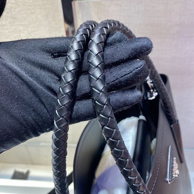 Prada original soft calfskin galleria large bag 1BG775 black