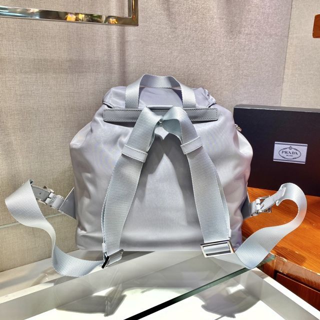 Prada original nylon medium backpack 1BZ811 light blue