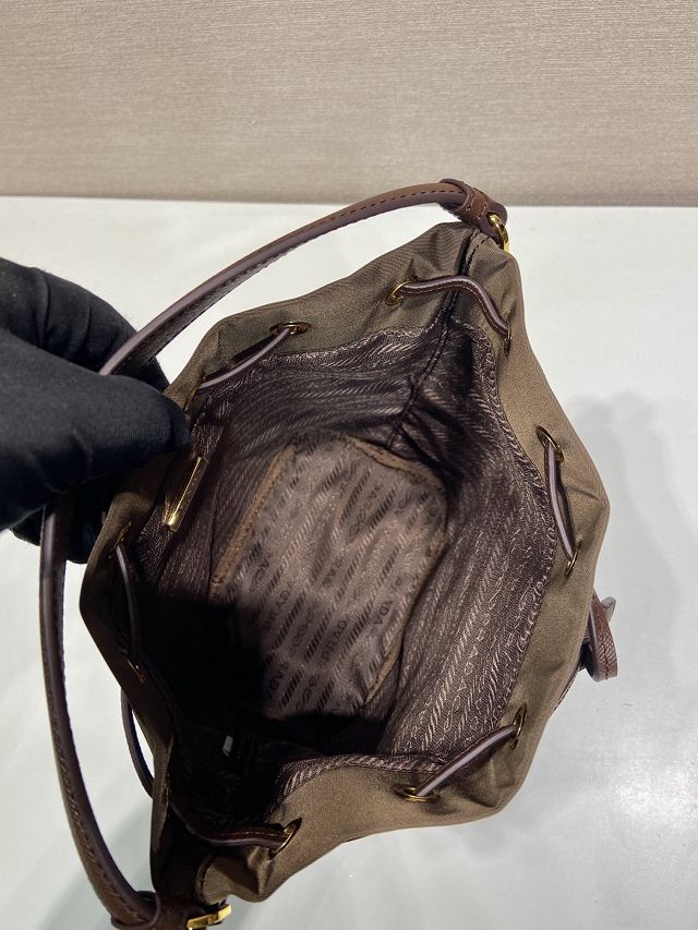 Prada original nylon mini backpack 1BH038 sienna