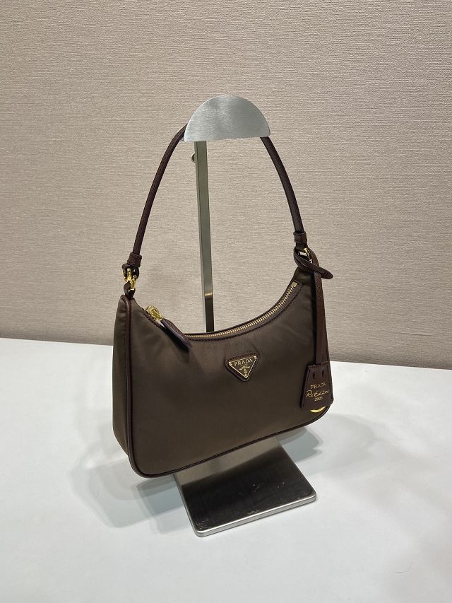 Prada original nylon re-edition 2005 mini bag 1N204M sienna