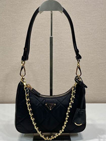 Prada original nylon re-edition mini bag 1BC204 black
