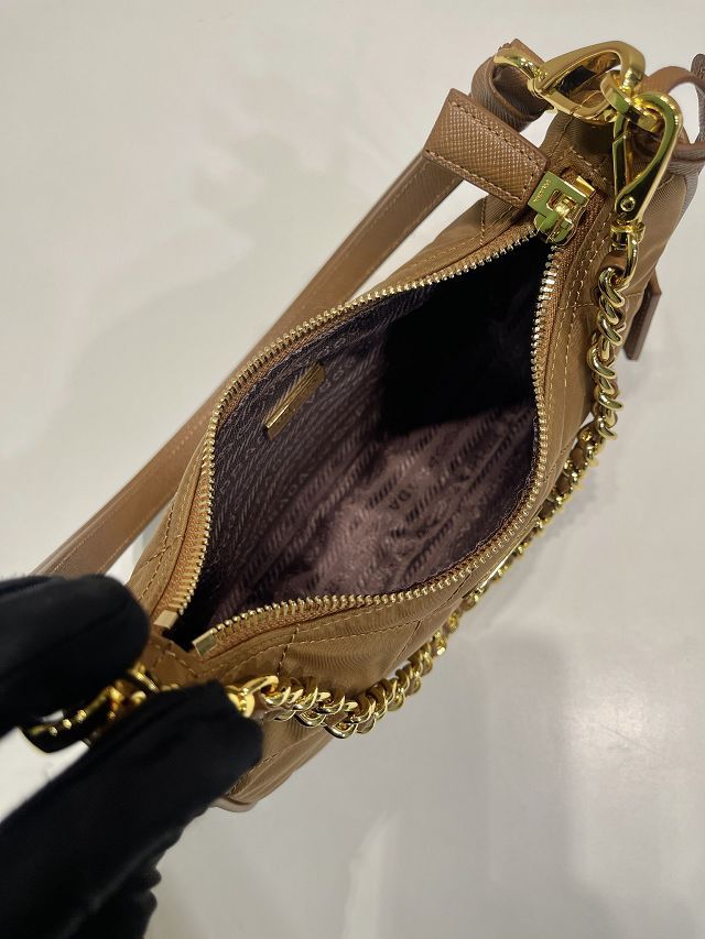 Prada original nylon re-edition mini bag 1BC204 brown