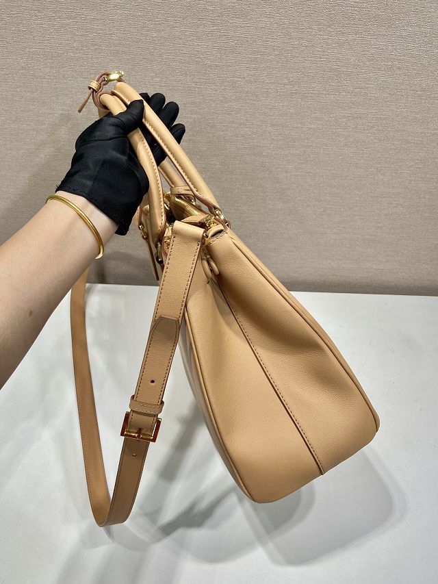 Prada original soft calfskin galleria large bag 1BA446 natural