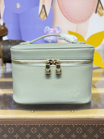 Louis vuitton original epi leather mini nice cosmetic case M25856 light green