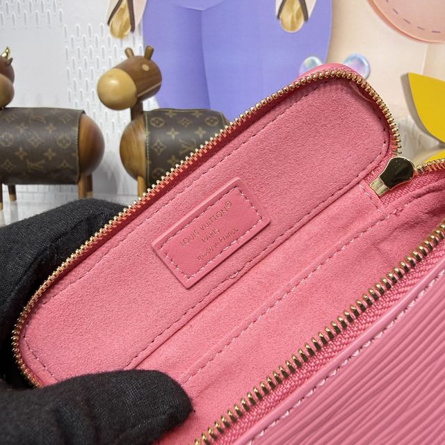 Louis vuitton original epi leather nice beauty case M25690 pink 