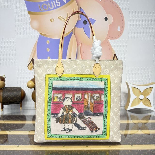 Louis vuitton original meowgram canvas carry it bag M15128