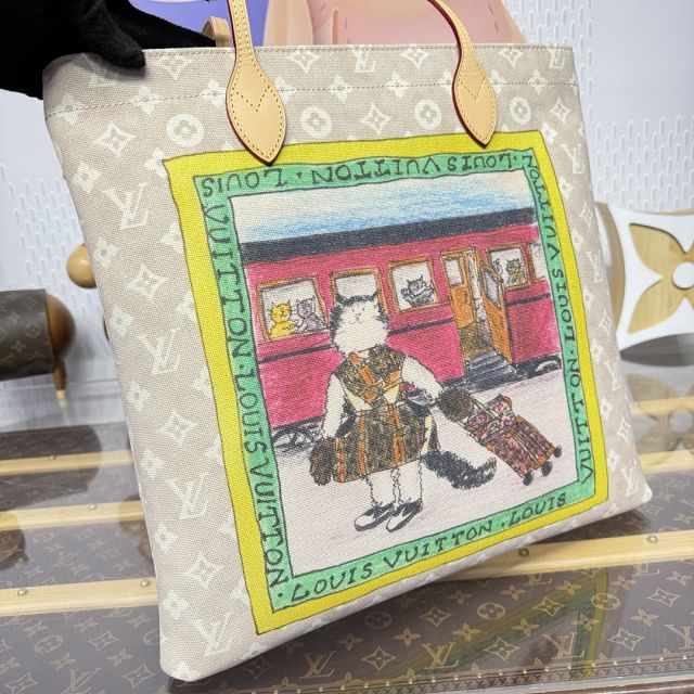 Louis vuitton original meowgram canvas carry it bag M15128