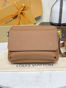 Louis vuitton original calfskin boarding messenger bag M25981 brown
