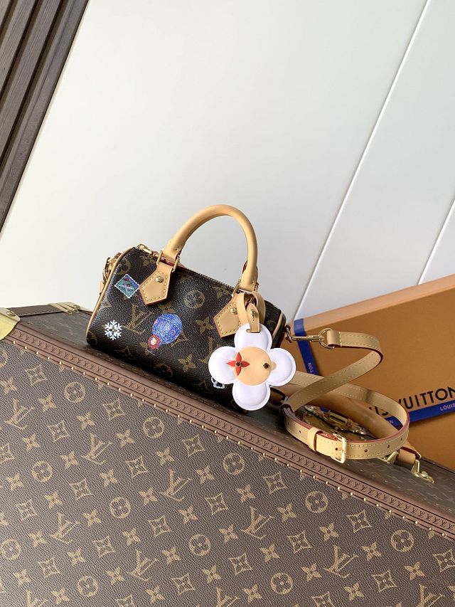 Louis vuitton original monogram canvas nano speedy M15330