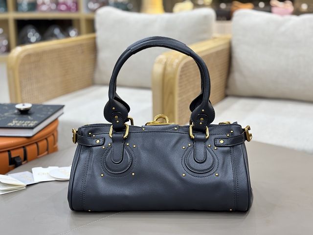 Chloe original calfskin paddington bag CH0003 navy blue