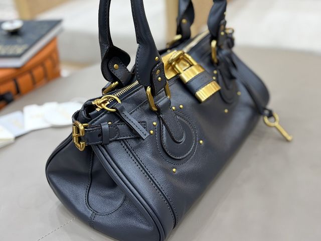 Chloe original calfskin paddington bag CH0003 navy blue