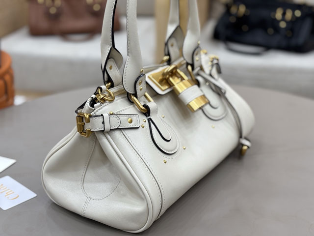 Chloe original calfskin paddington bag CH0003 white