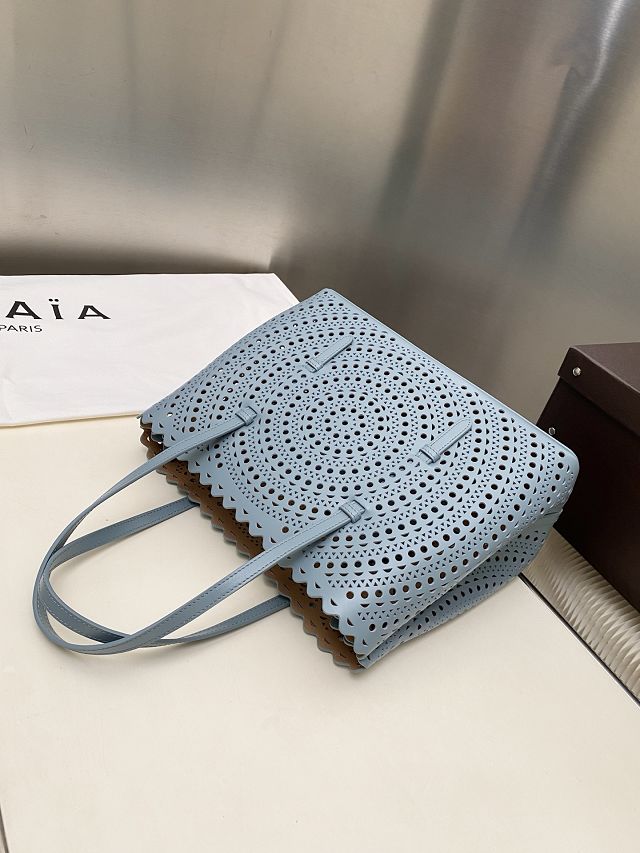 Alaia original vienne wave calfskin mina 32 bag AL0007 light blue