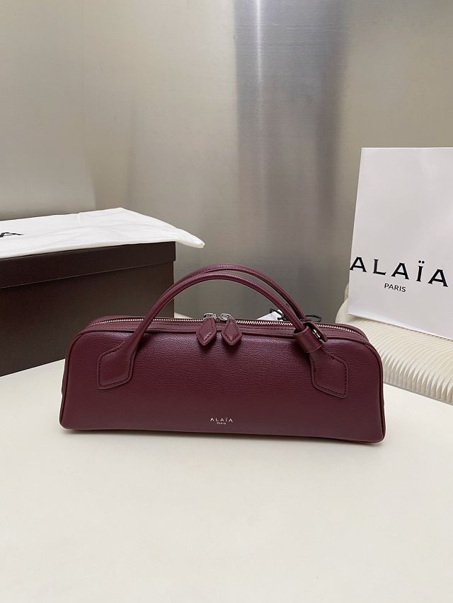 Alaia original lambskin le teckel clutch AL0022 bordeaux