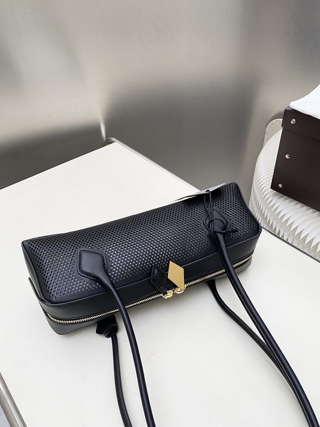 Alaia original lambskin le teckel medium bag AL0024 black