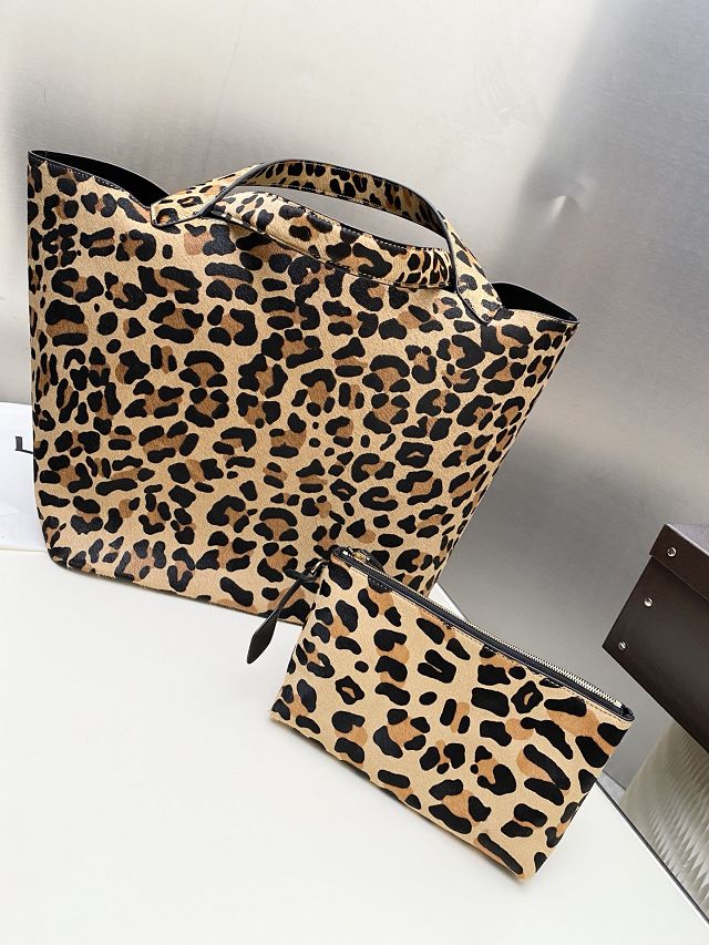 Alaia original leopard haircalf cabas bag AL0010 brown