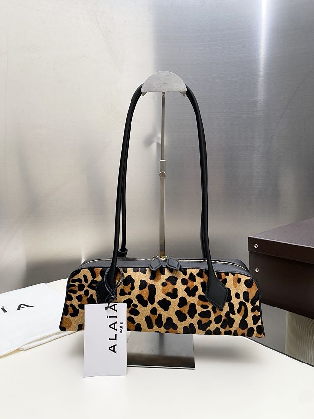 Alaia original leopard haircalf le teckel medium bag AL0024 brown