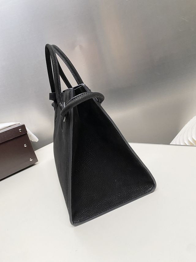 Alaia original nubuck calfskin large le teckel tote bag AL0015 black